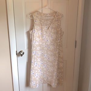 Spring dress A-line cut.